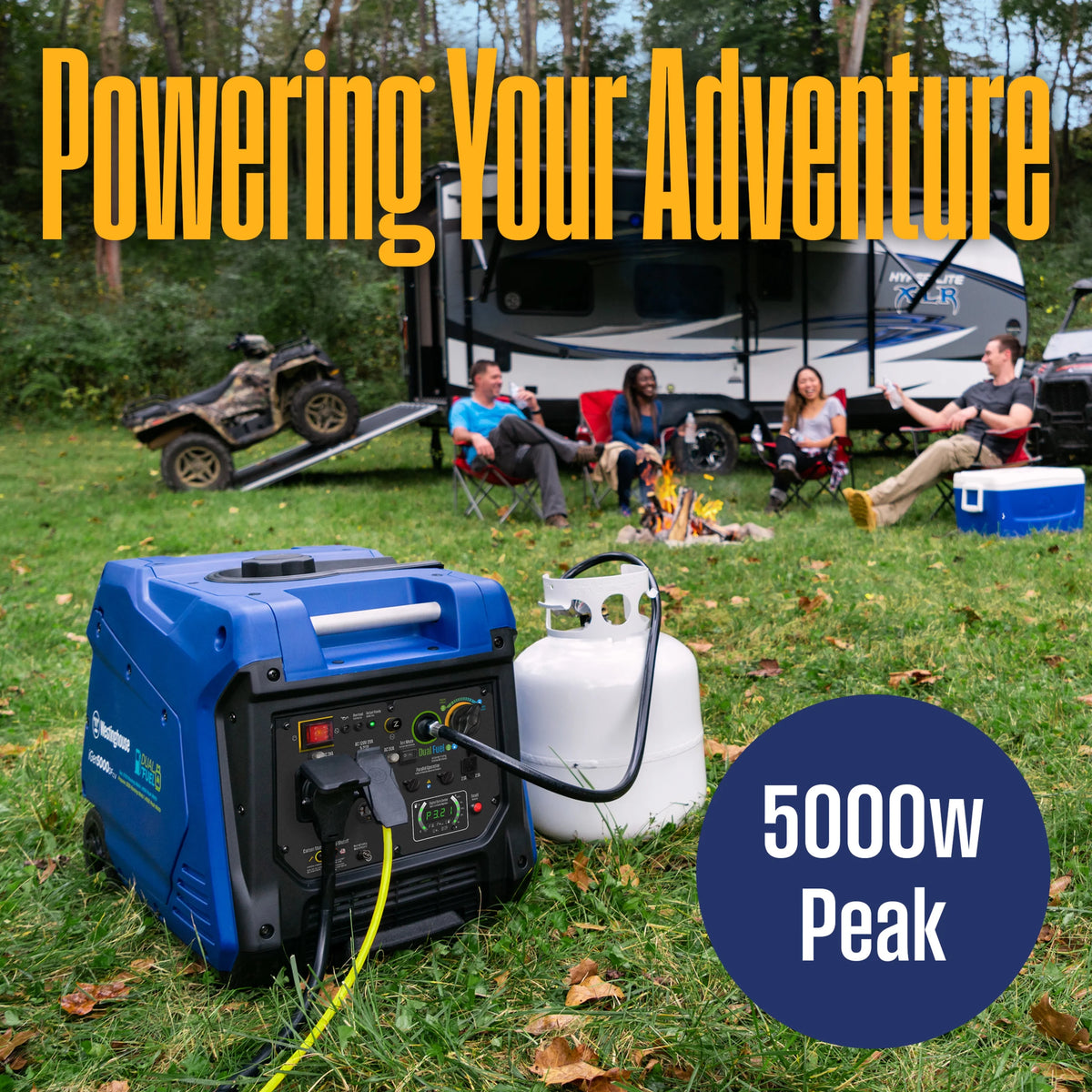 Gas Powered Portable Inverter Generator with Electric Start R15328