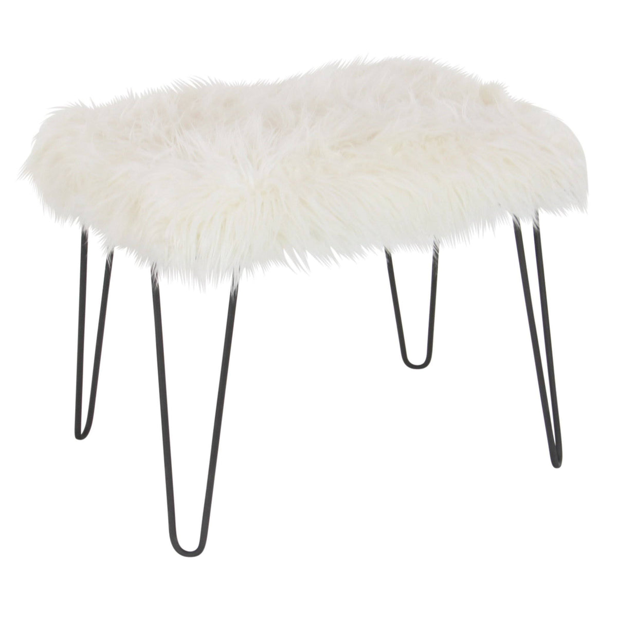 Black Metal Stool A20875