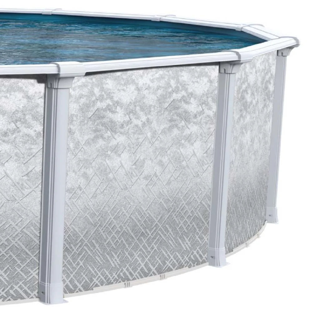 15' Round 54 Resin Protected Steel Wall Above Ground Swimming Pool Q966