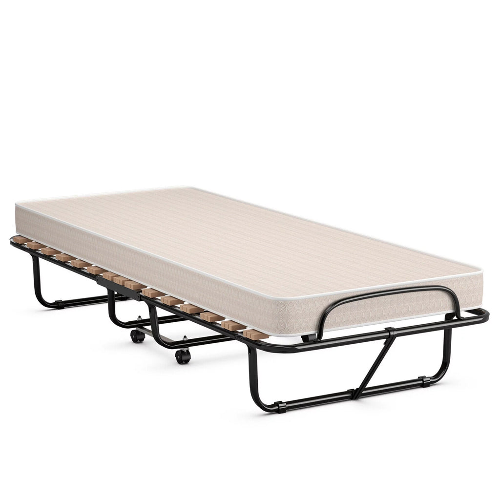 Folding Bed with Memory Foam Mattress B9271