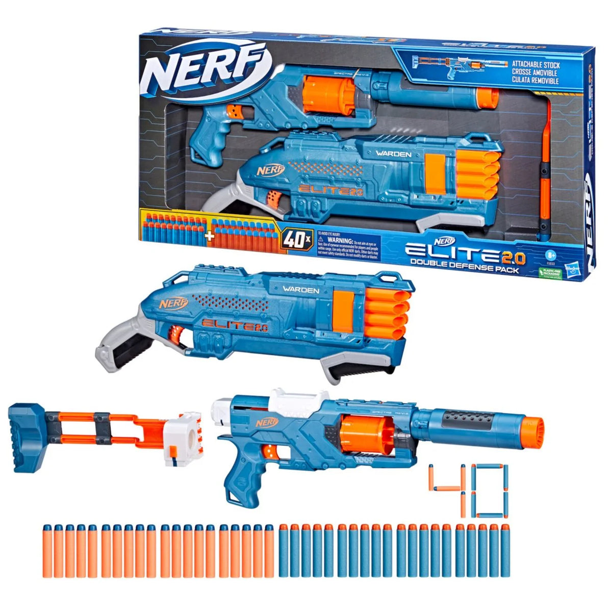 Elite 2.0 Double Defense Pack Blasters and Darts Set H510641