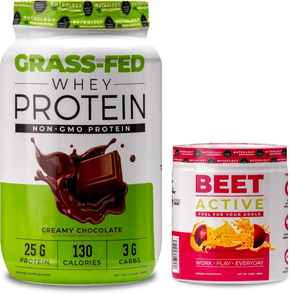 Grass Fed Whey Protein Powder Creamy Chocolate Flavor 28 Servings F376