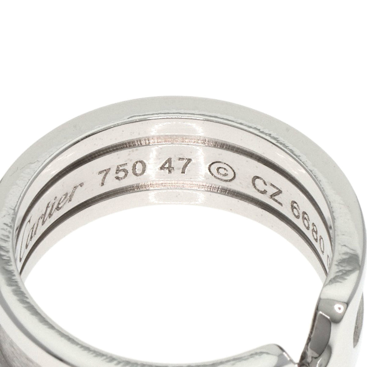 K18 White Gold Ladies Ring A702