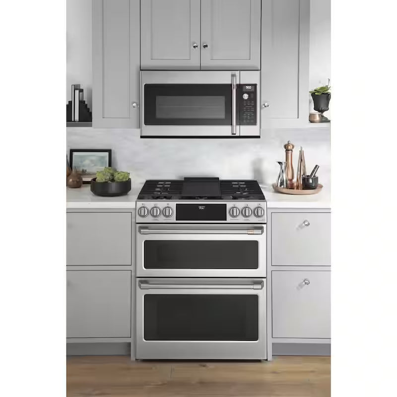 30 in. 7.0 cu. ft. Double Oven Dual-Fuel Range with Convection and Self-Clean Stainless Steel F98448