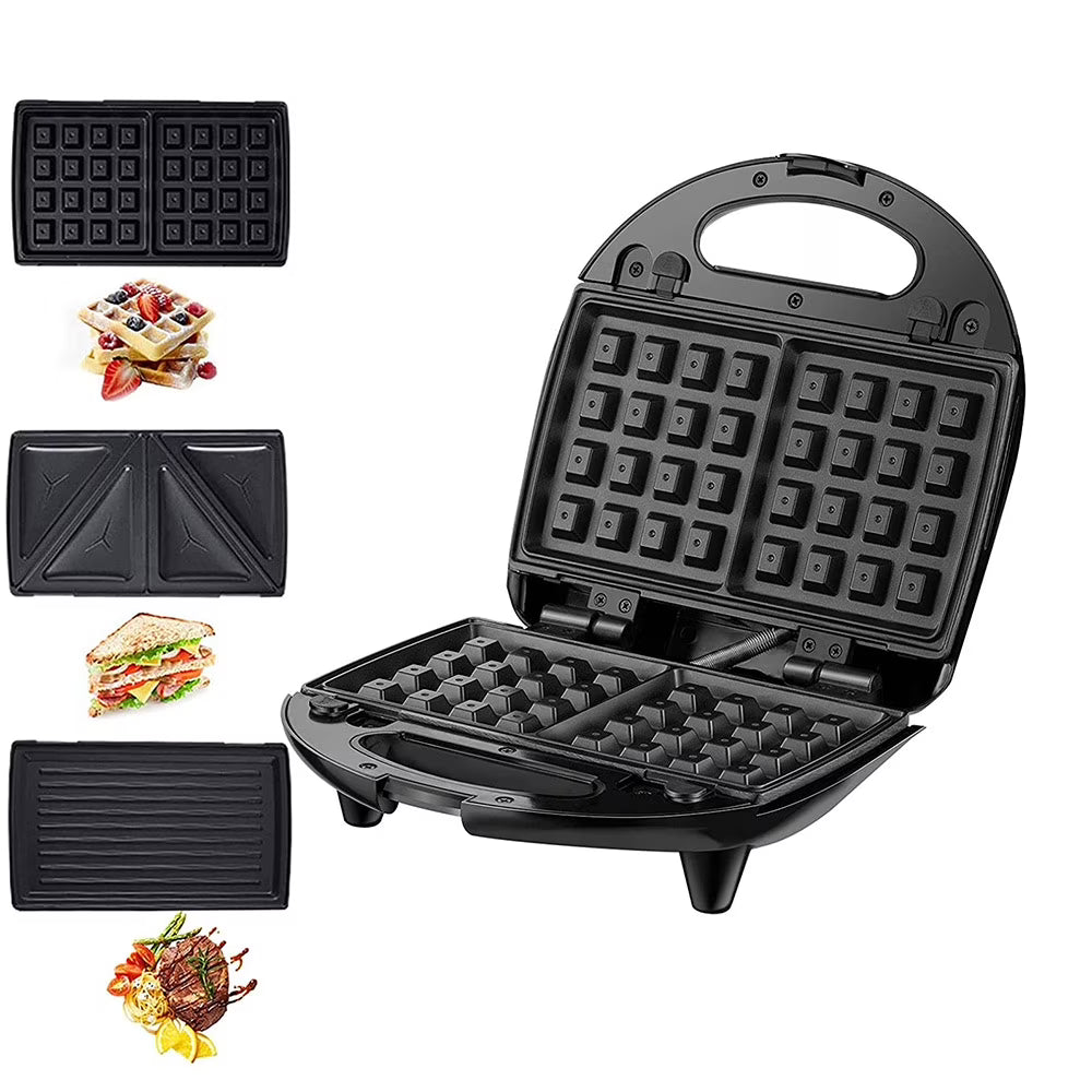 Stainless Steel Electric Baking Pan Sandwich Waffle Maker K750271