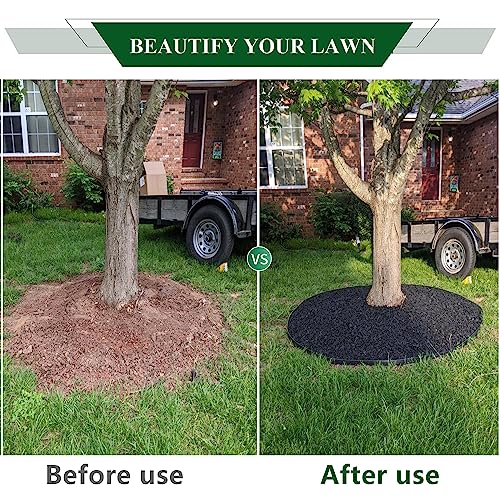 Brown 20Ft Plastic Garden Edging with Ground Stakes D251