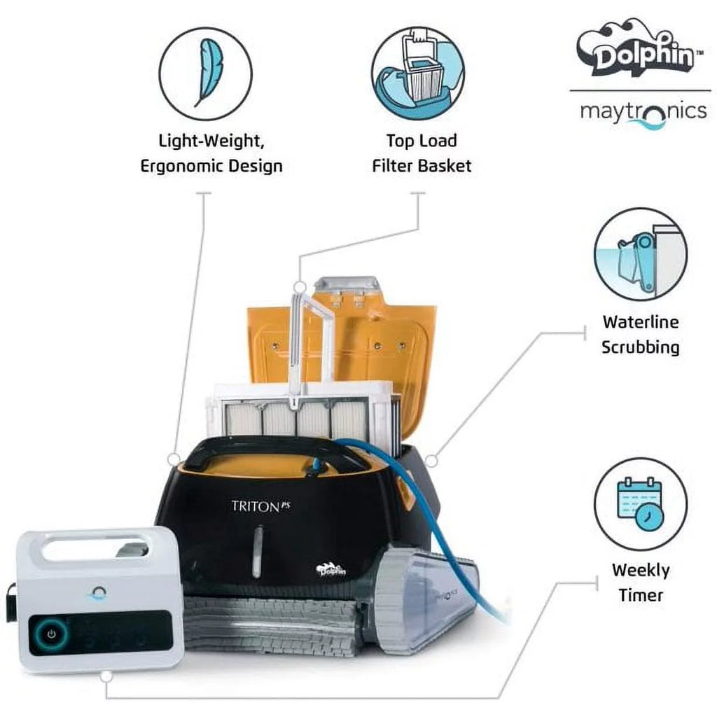 Inground Robotic Pool Cleaner with Caddy & Cover N6003