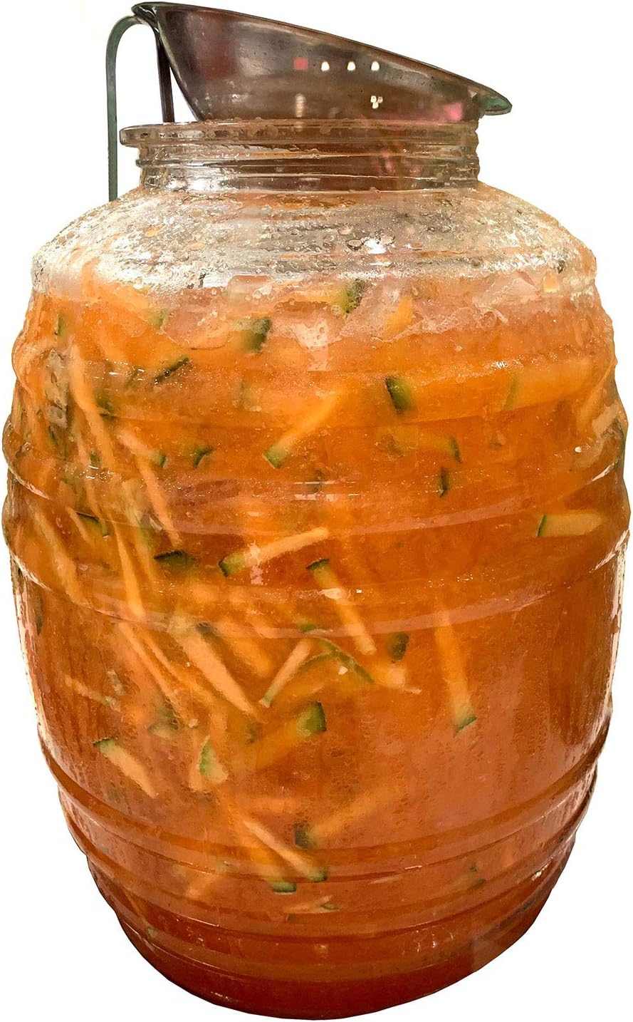 5-Gallon 20L Clear BPA Free Food Grade Plastic Water Jug with Lid & 16oz Ladle O404
