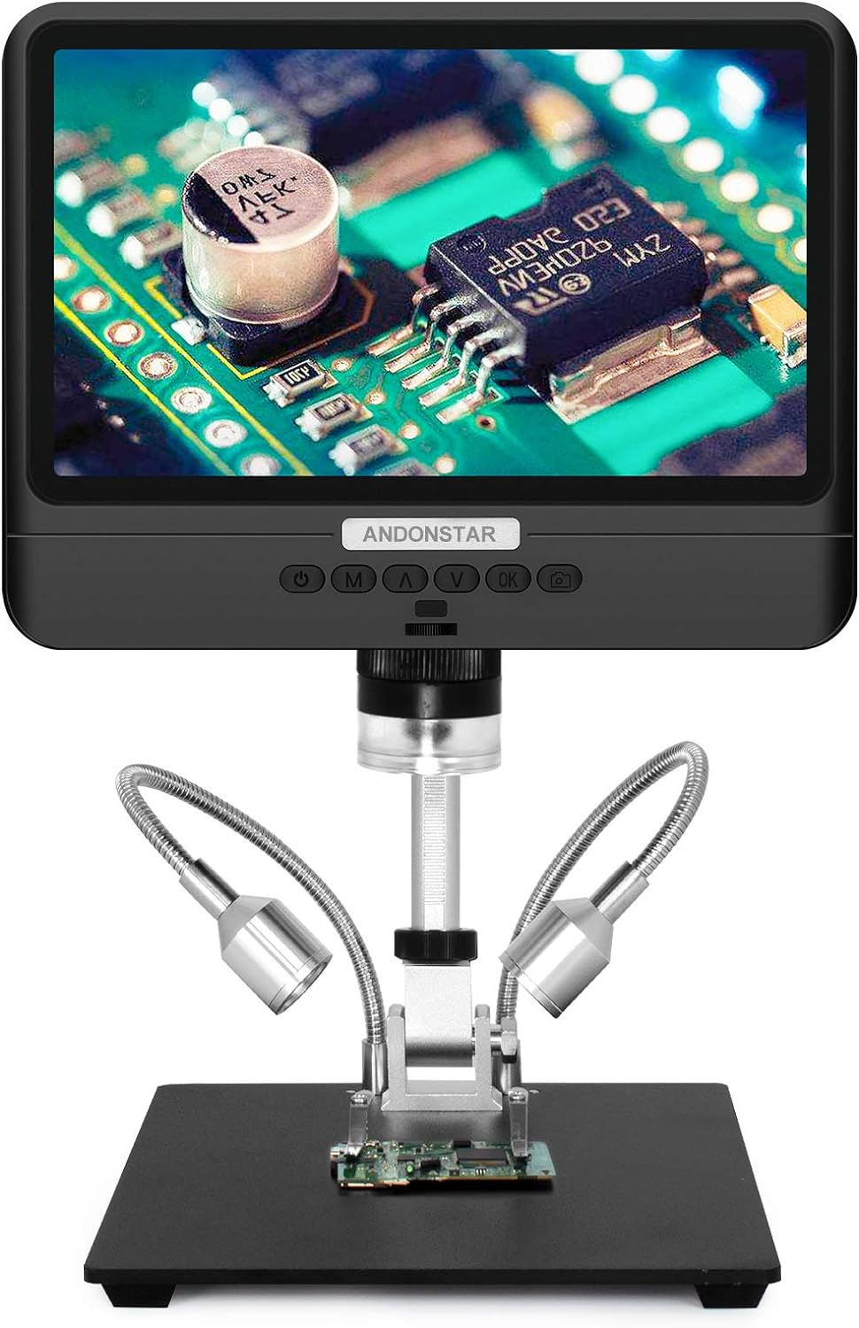 Black 7 inch LCD 1080P Digital Microscope with 200X Magnification A29639