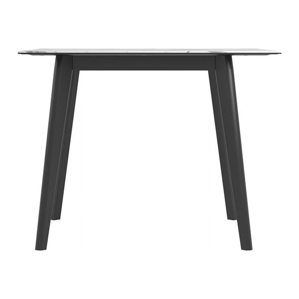 Wood Square Faux Marble Top End Table E116