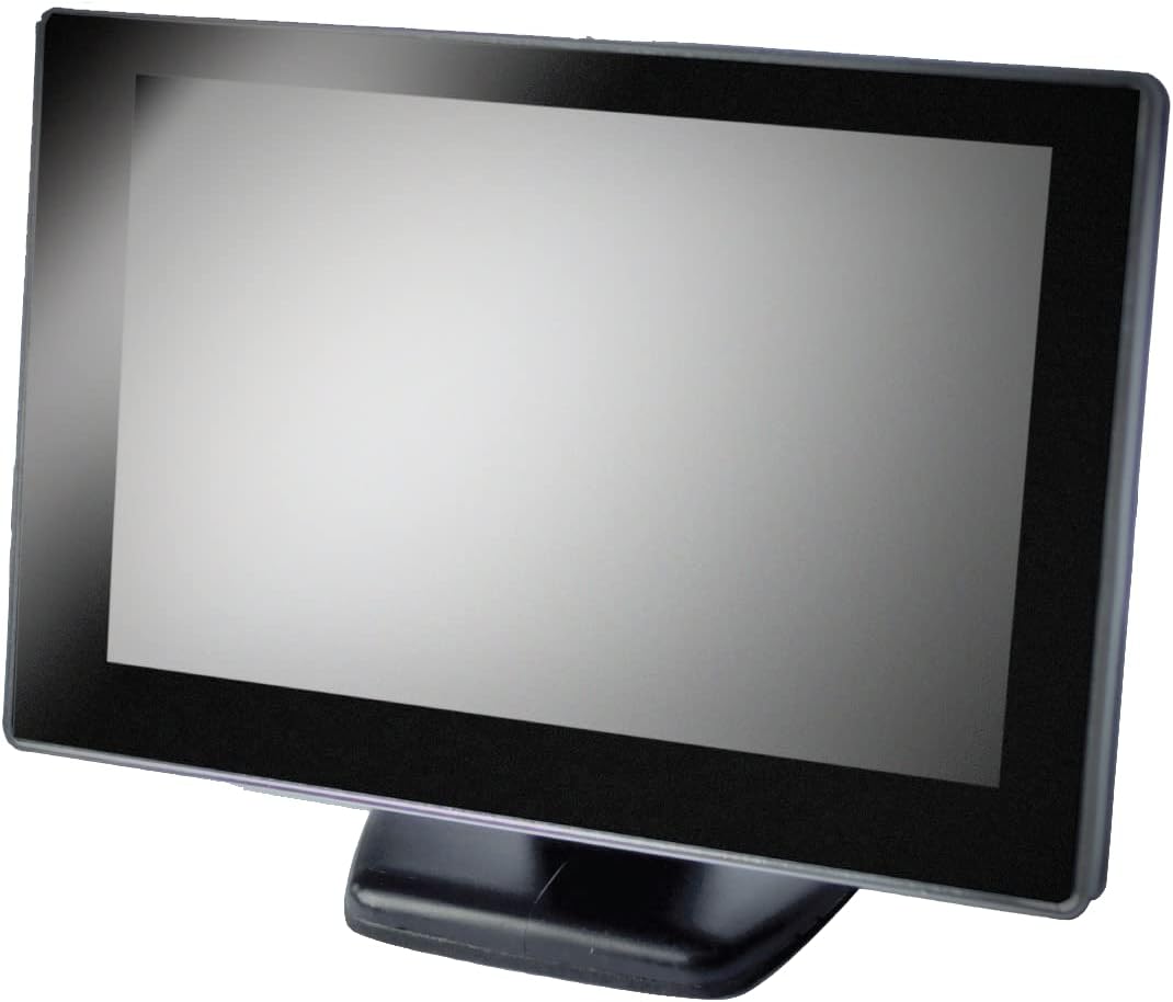 Black Vehicle Backup Camera System with 5" Monitor and License Plate Backup Camera P413