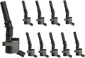 Set of 10 Ignition Coil Pack Compatible with Ford 6.8L V10 H605