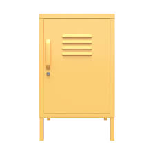 Blue Metal Locker End Table K183897