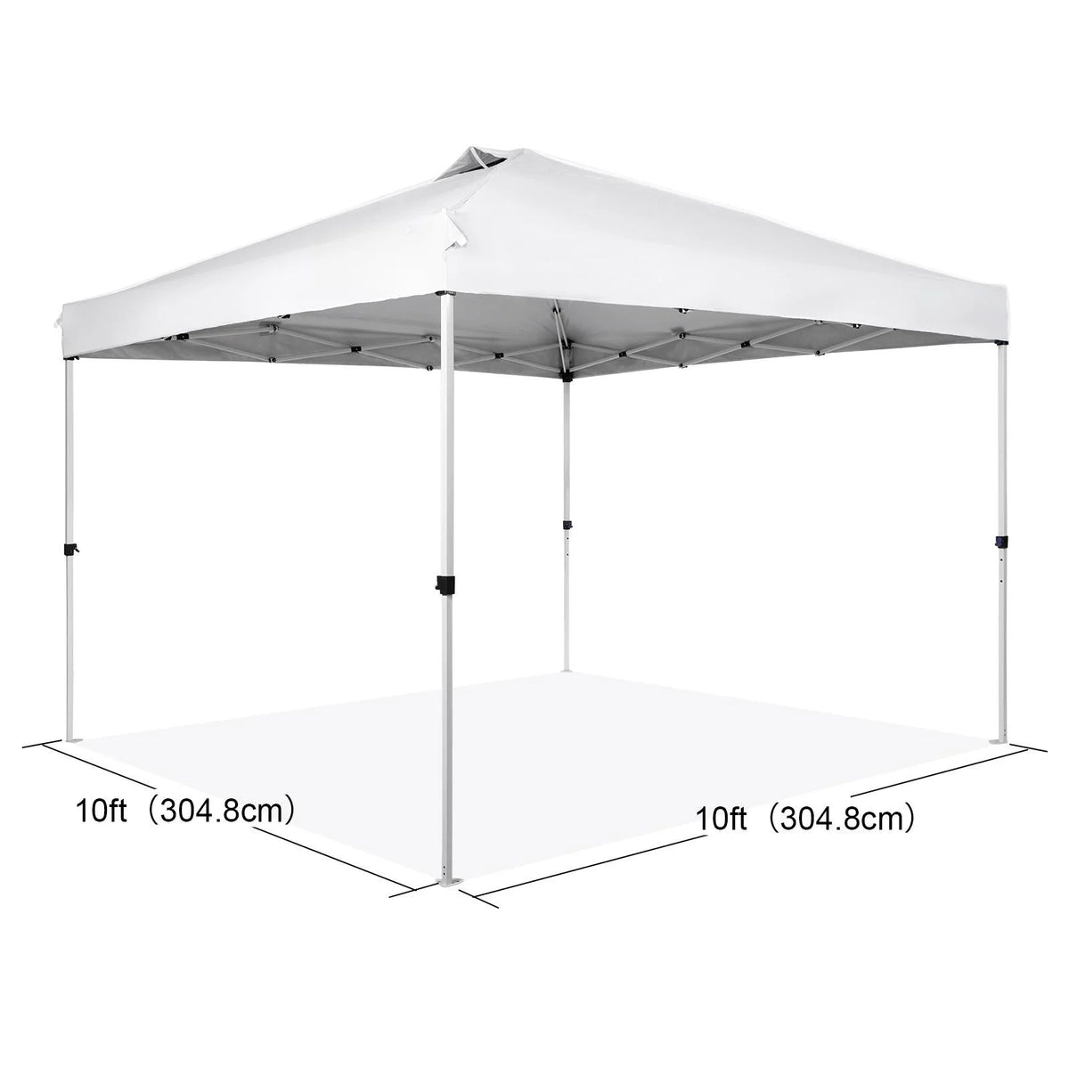 10 x 10 ft Pop Up Canopy Tent with Roller Bag and 4 Sandbags F443263