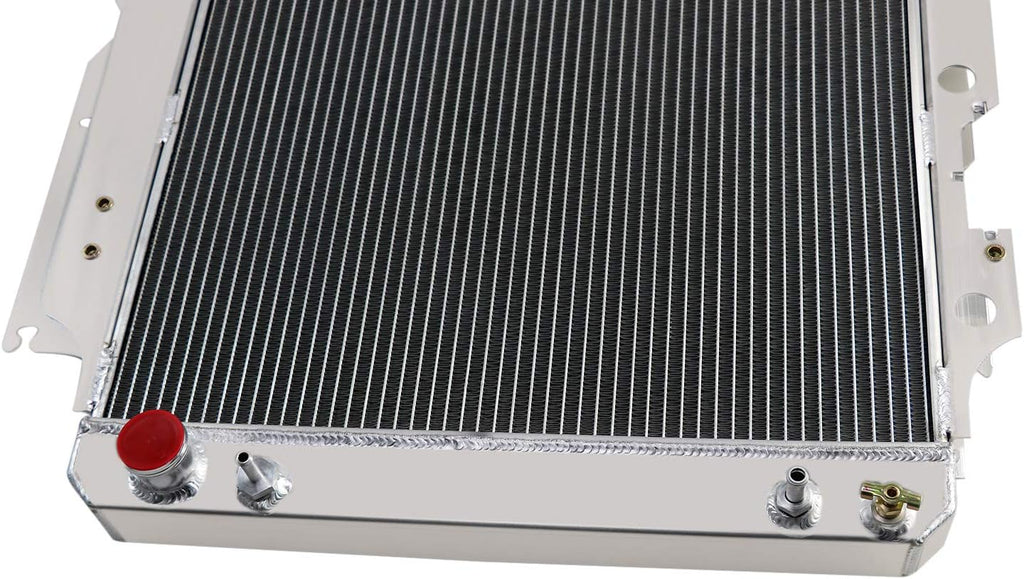 CoolingCare Radiator Compatible with 1987-2006 Jeep Wrangler TJ (4 Row + Fan Relay) A828