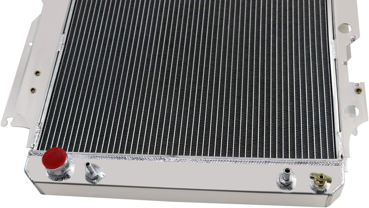 CoolingCare Radiator Compatible with 1987-2006 Jeep Wrangler TJ (4 Row + Fan Relay) A828