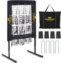 9 Hole Baseball Pitching Net with Carry Bag X493559