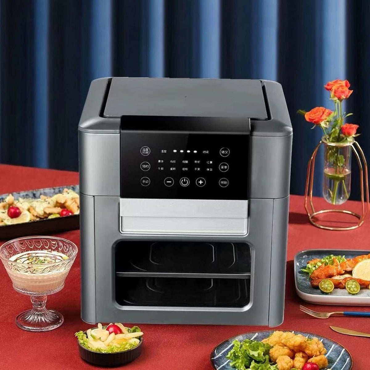 12L Air Fryer Oven Toaster Rotisserie Dehydrator with LED Digital Touchscreen M197