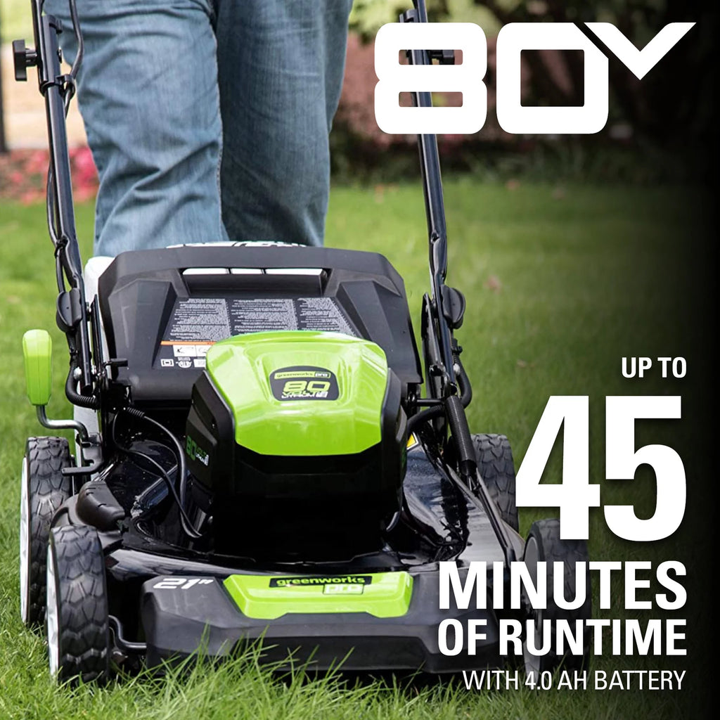 80V 21 Push Mower with 4Ah Battery & Charger E3072