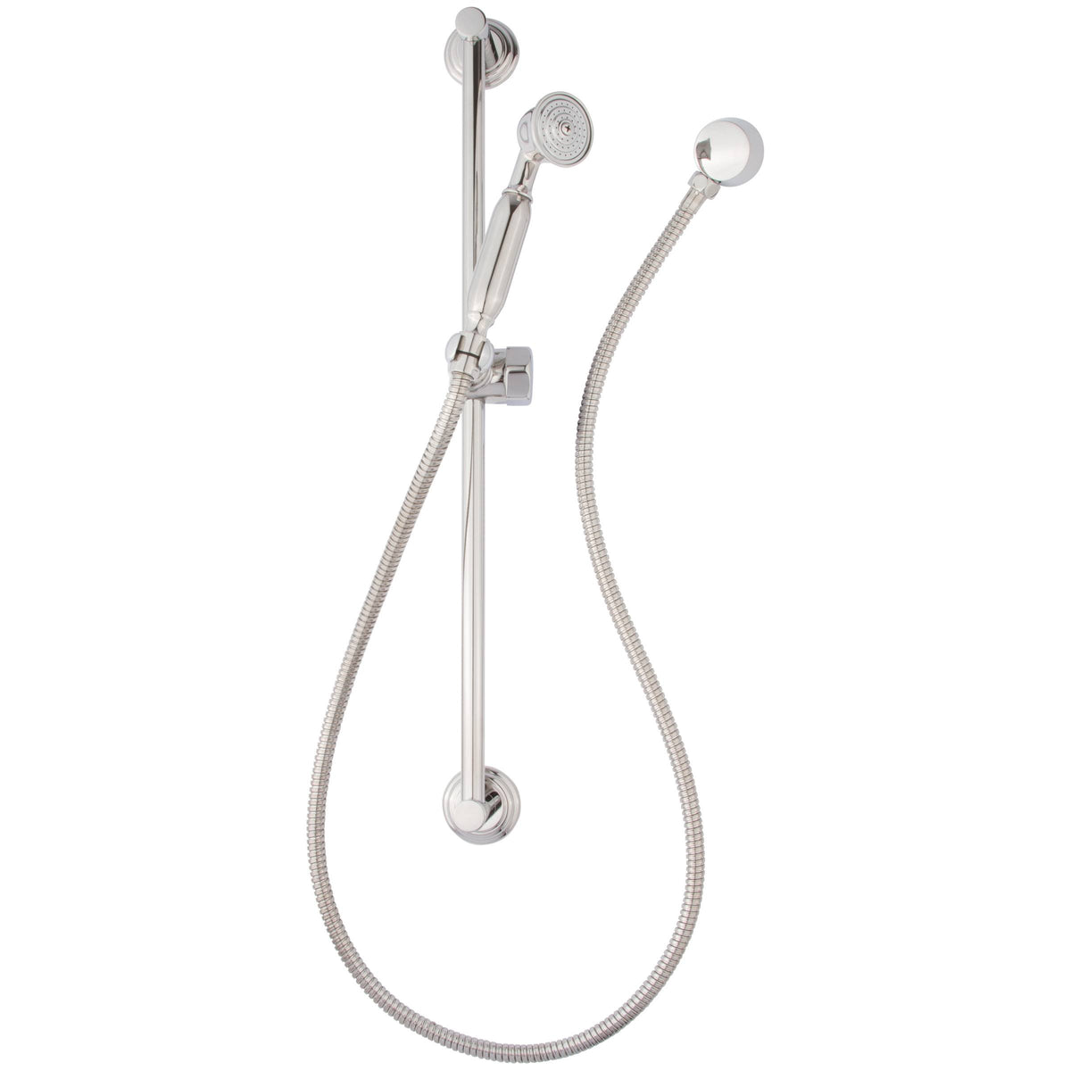 Matte White Handshower with Slide Bar N3835
