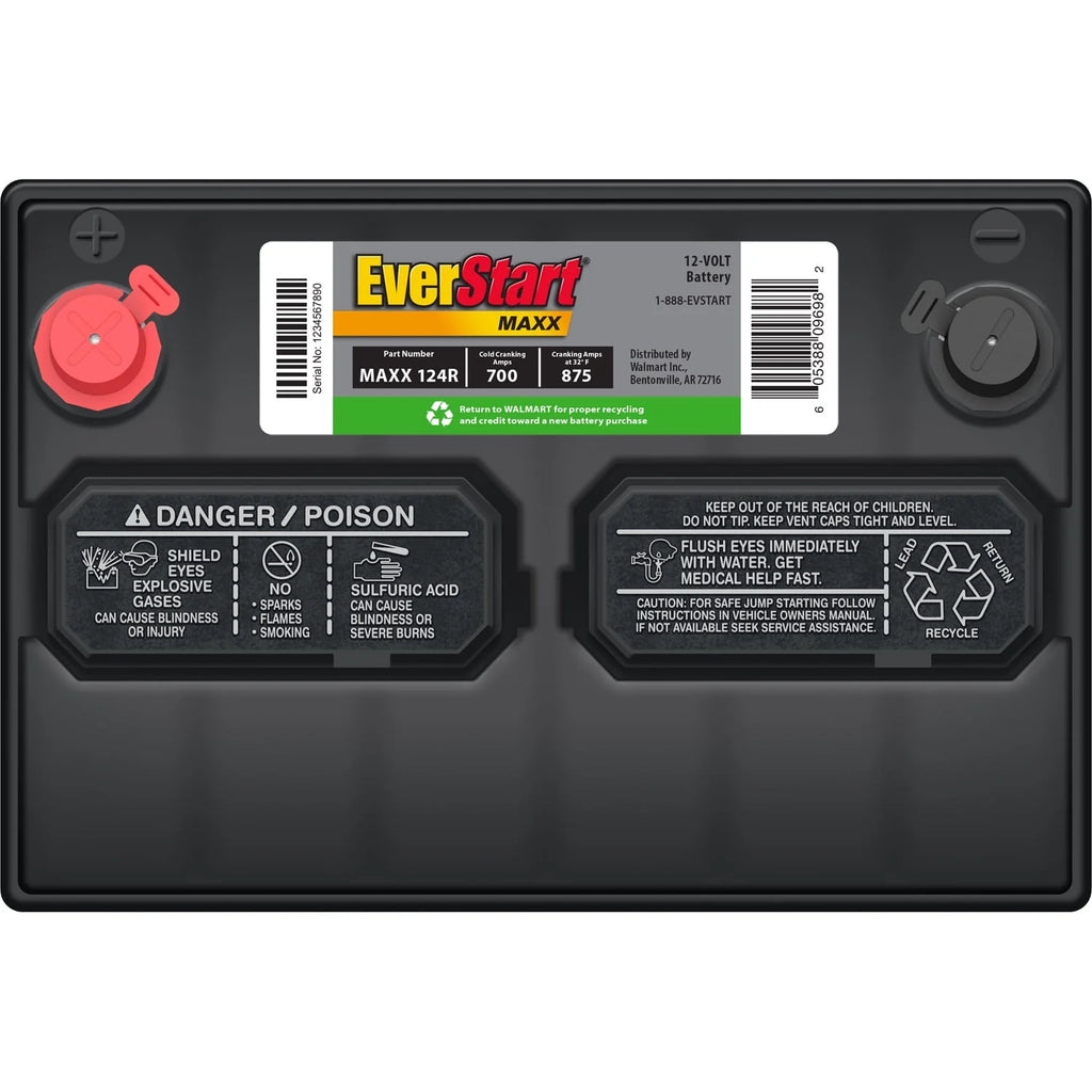 Lead Acid Automotive Battery, Group Size 124R 12 Volt, 700 CCA I4667