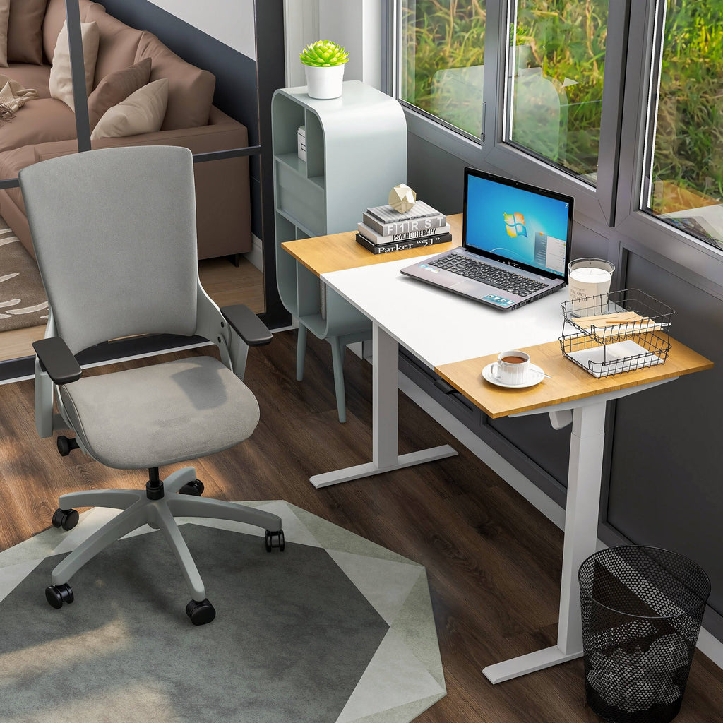 White 2-Piece Desk and Chair Set F139
