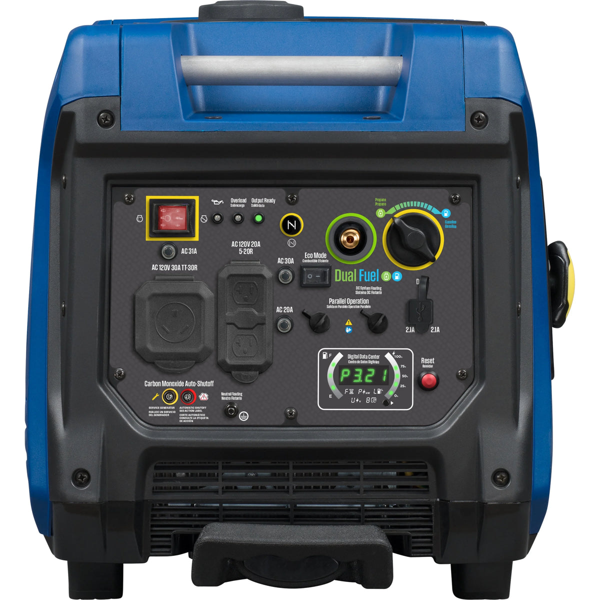 Gas Powered Portable Inverter Generator with Electric Start R15328