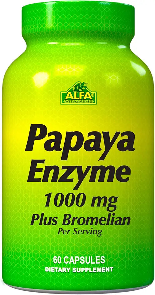 Papaya Enzyme Herbal Supplement 60 Capsules K44452