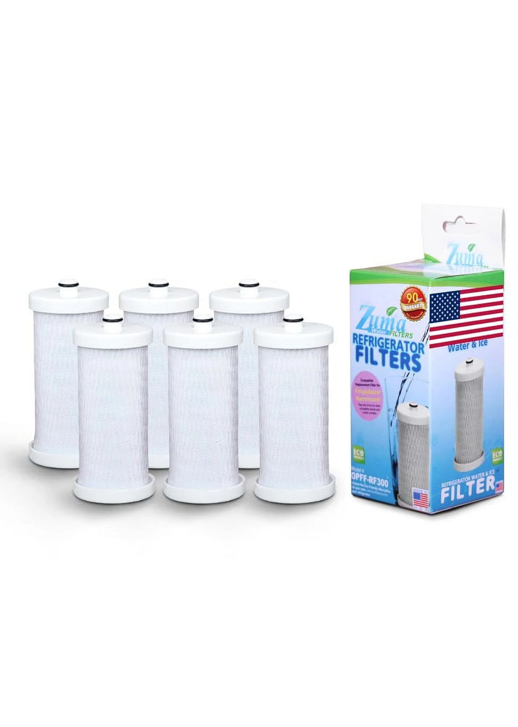 6 Pack Water and Ice Filter H2605