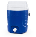 2-Gallon Plastic Beverage Jug with Hooks Blue A2213