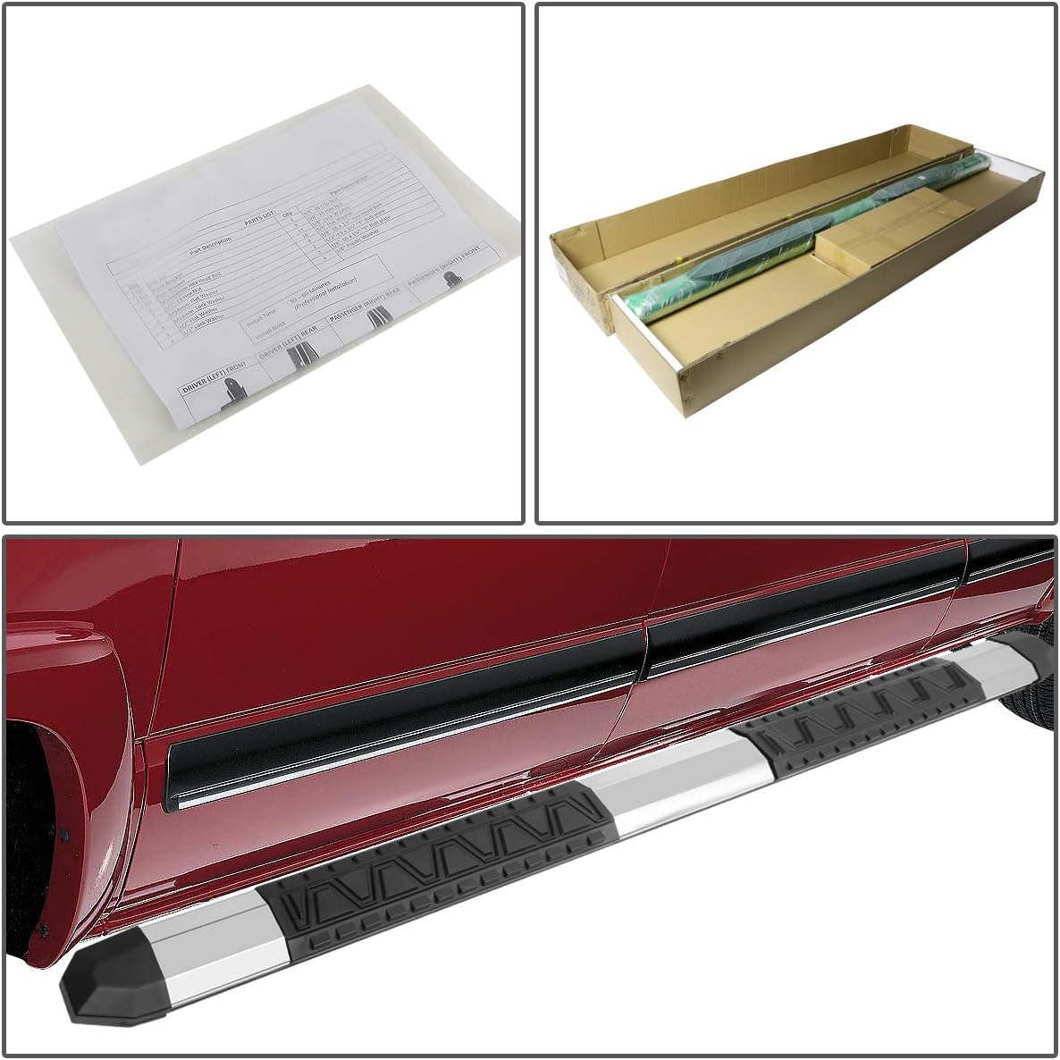 5 Inches Aluminum Polished Chrome Nerf Bar Running Board S685675