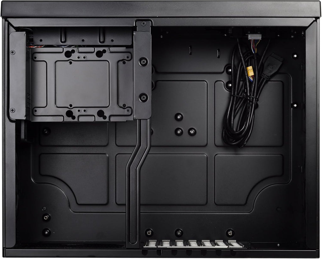 SilverStone Technology GD09B Home Theater Computer Case with Faux Aluminum Design for ATX/Micro-ATX Motherboards W2851