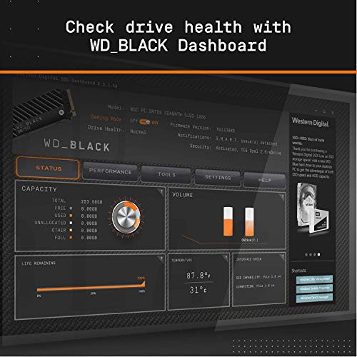 500GB NVMe Internal Gaming SSD Solid State Drive - Gen4 PCIe, M.2 2280, 3D NAND, Up to 7,000 MB/s Z272961