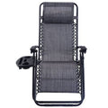 Gray Reclining Folding Zero Gravity Chair V440051
