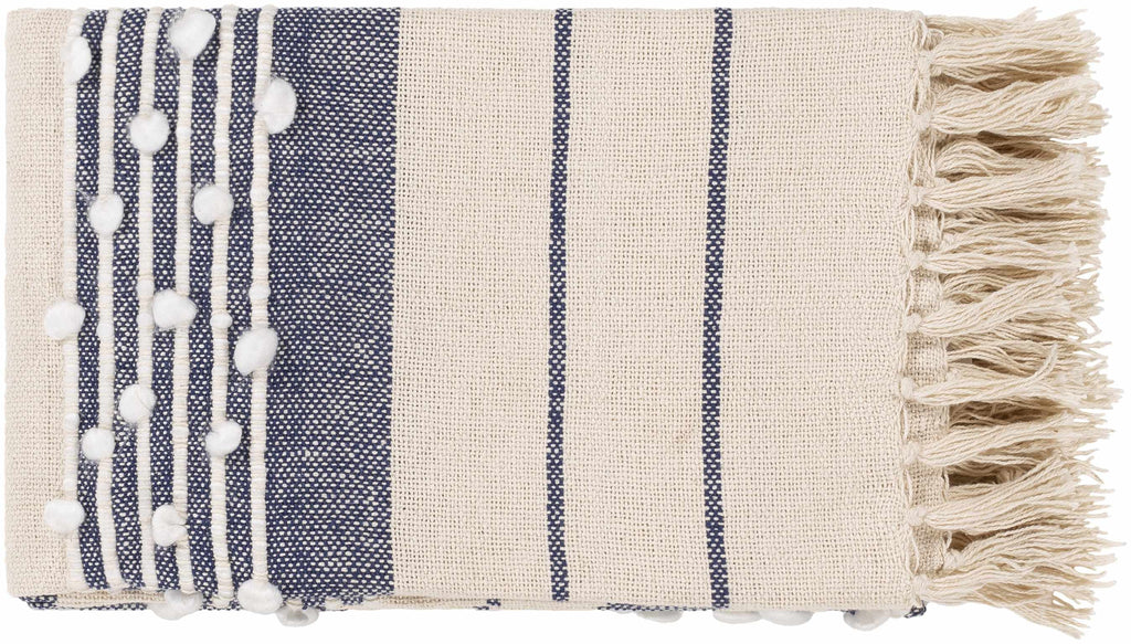 Cotton Throw Blanket with Tassel G873592