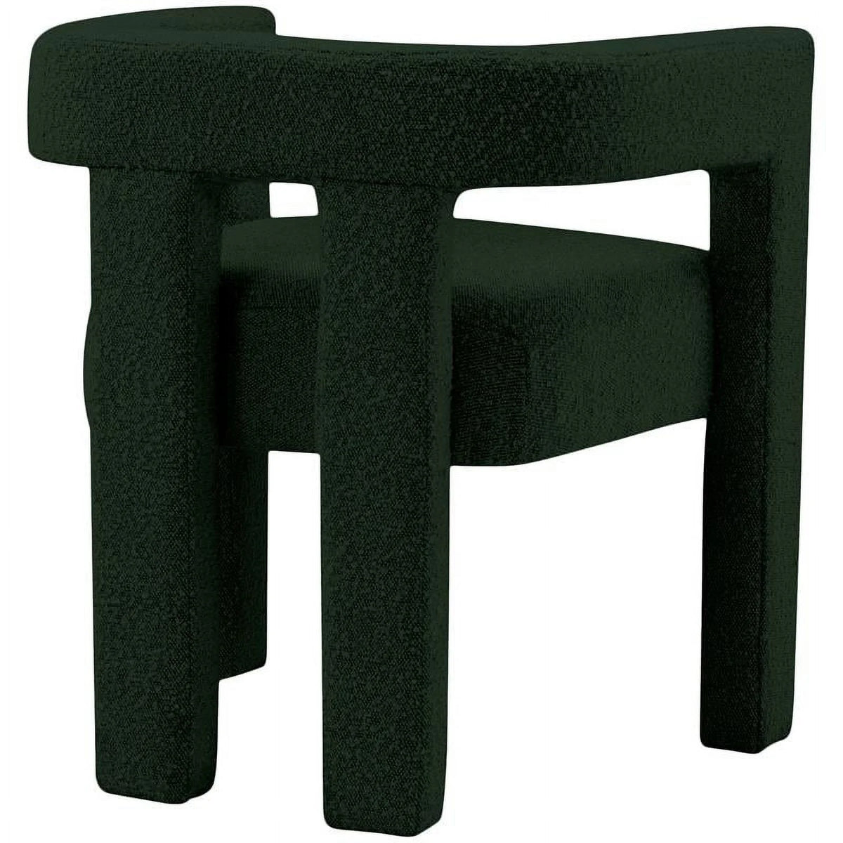 Green Boucle Fabric Accent Dining Chair W36490