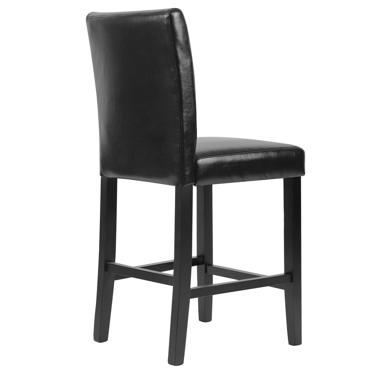 Black PU Leather Bar Stools, Set of 2 C969