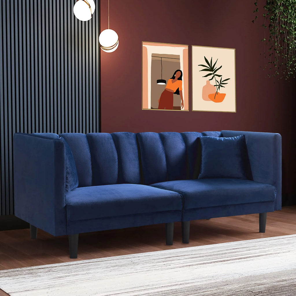 Velvet Futon Sofa Bed Q550688
