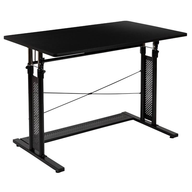 Black Rectangular Sit/Standing Desk H564533