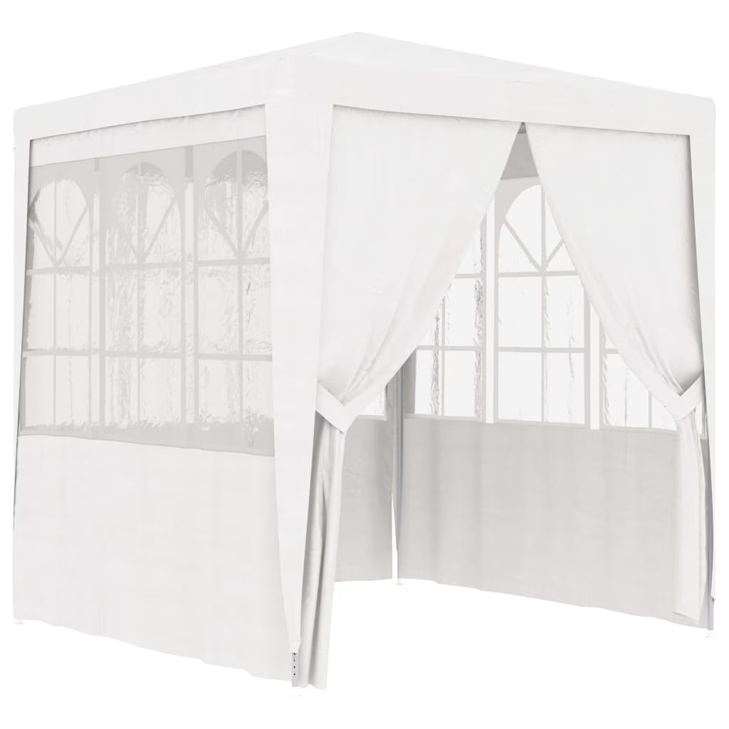 White Party Tent with Side Walls 6.6'x6.6' E4409