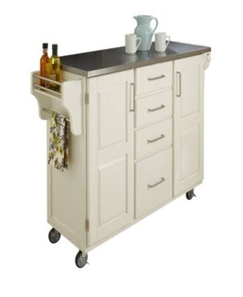 White Stainless Top Cart K168985