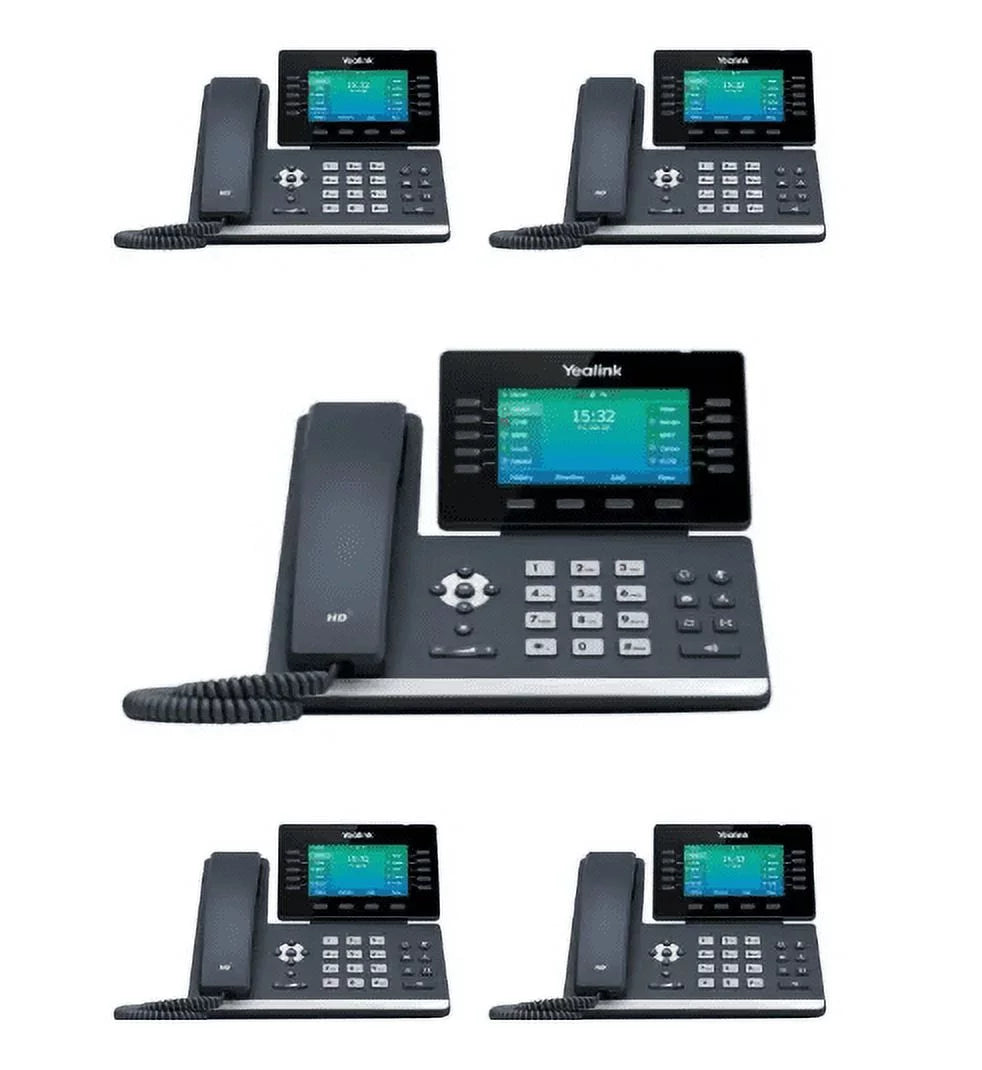 5 Pack IP Phone with 4.3-Inch Color Display G335