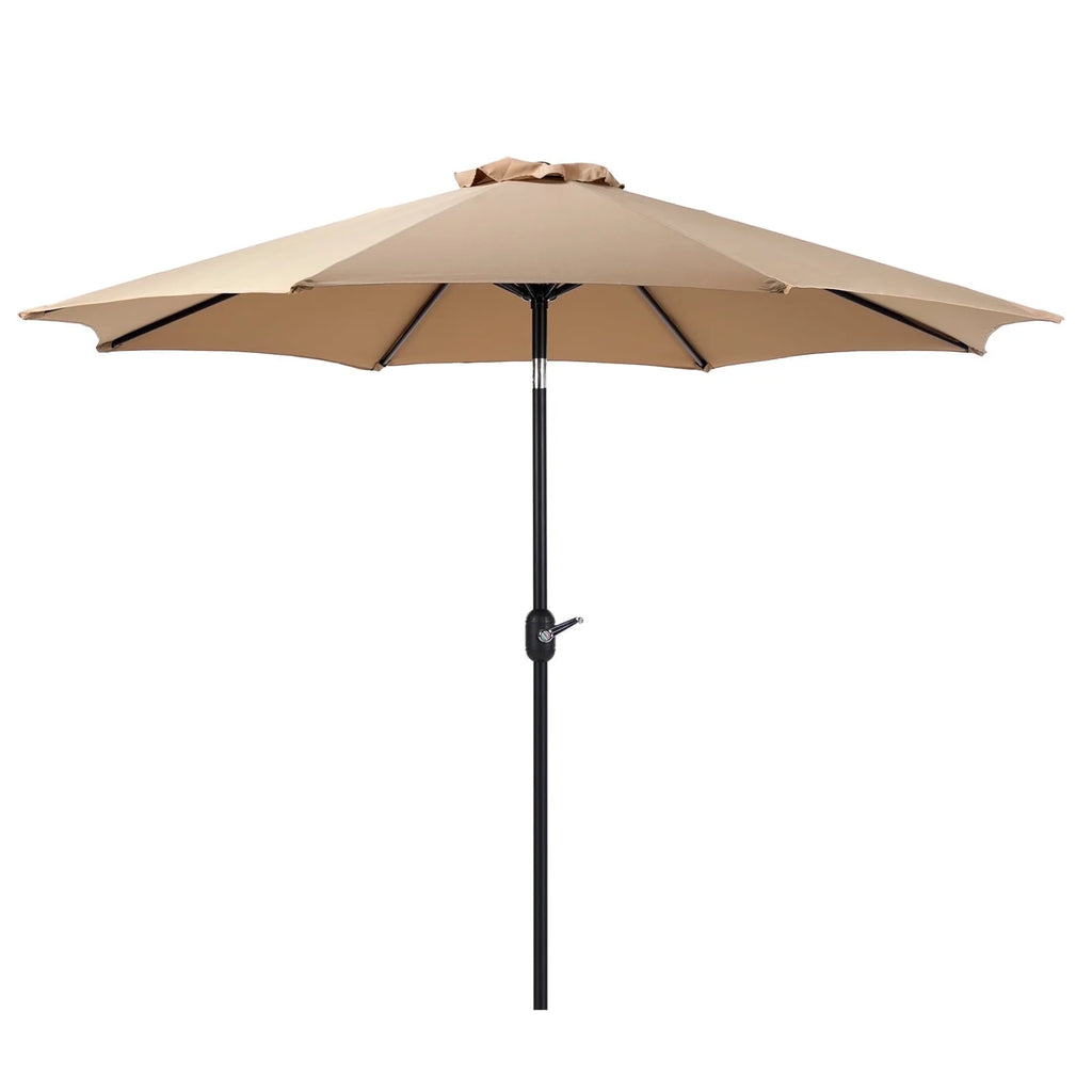 9FT Outdoor Patio Umbrella with Push Button Tilt and Crank Handle O80545