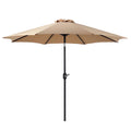 9FT Outdoor Patio Umbrella with Push Button Tilt and Crank Handle O80545