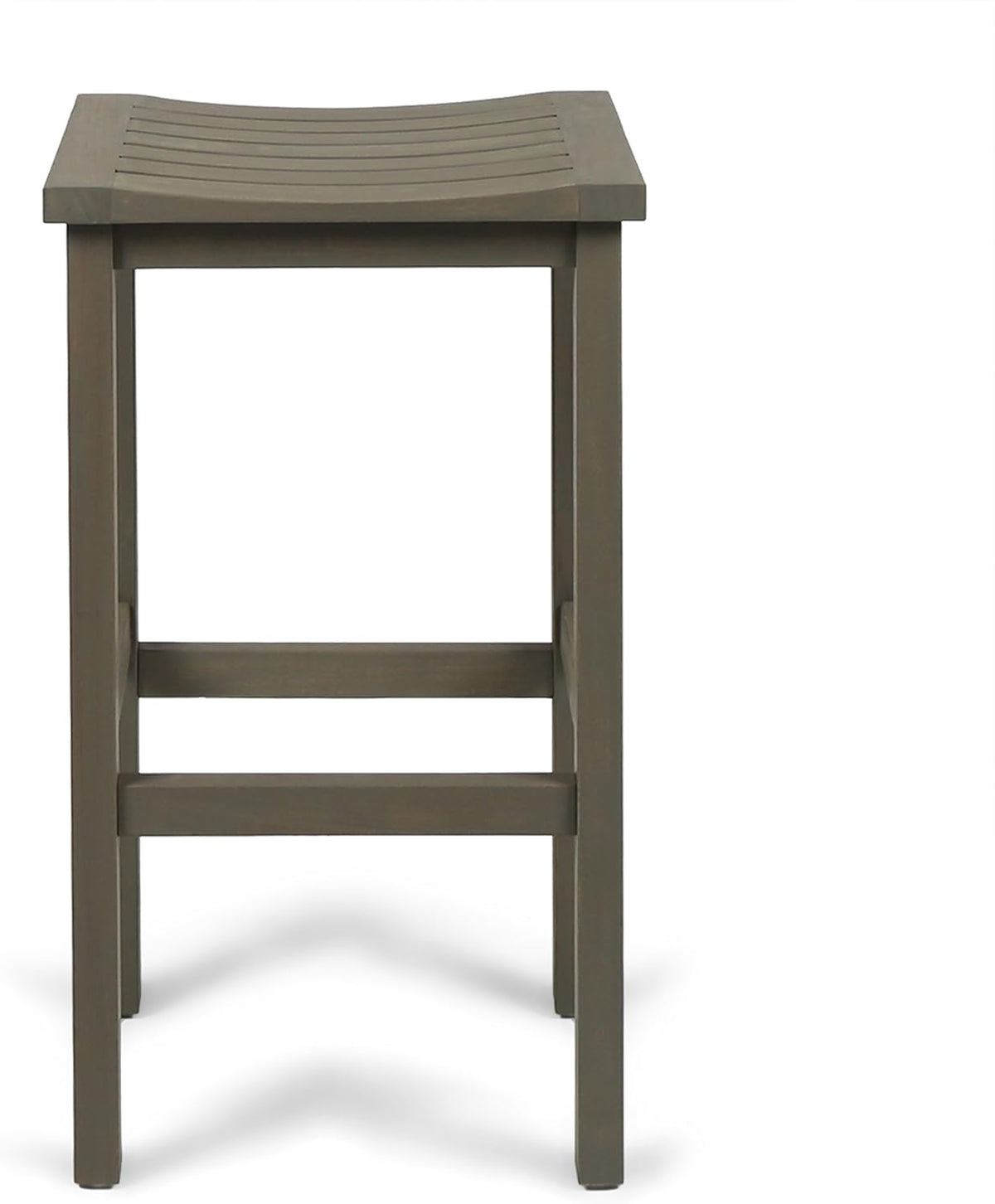 Grey Acacia Wood Barstools, 4-Pcs Set U3975