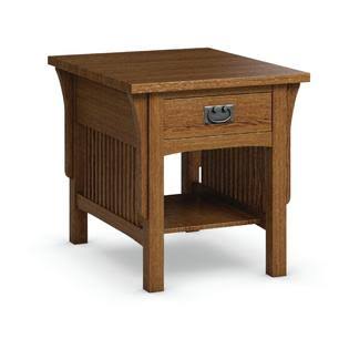 Mission End Table with Drawer Y19887