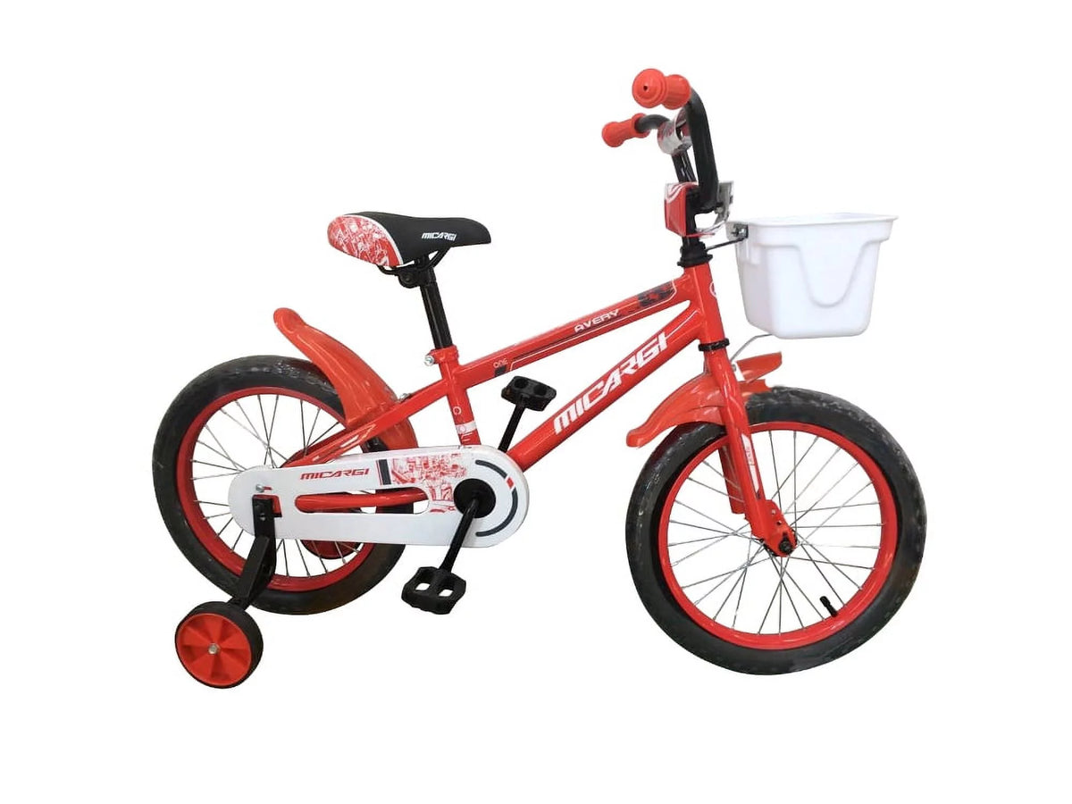 16 BMX Steel Frame Coaster Brake Bicycle with Baskets & Fenders U8662