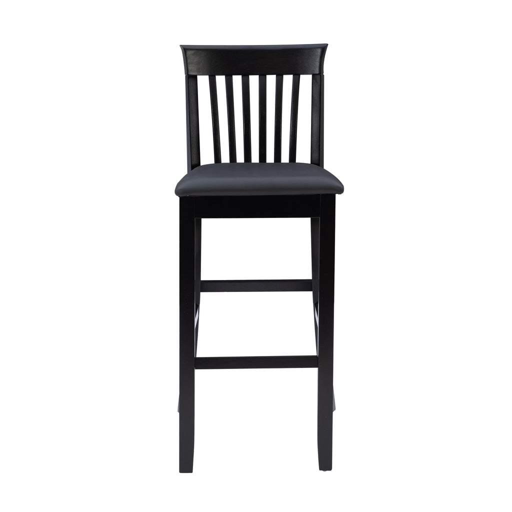 Black Indoor Wood Bar Stool L472