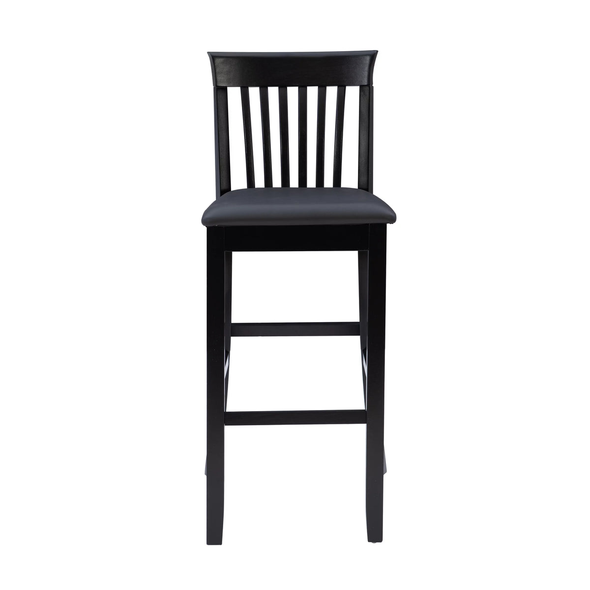 Black Indoor Wood Bar Stool L472