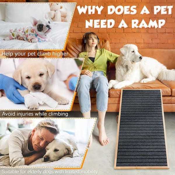 Folding Height Adjustable Non-slip Dog Ramp C317